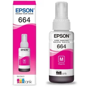 664 EcoTank Magenta ink bottle